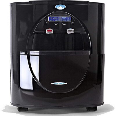 NUBE: Air to Water Generator 30L/day - Alkaline + Ionized - Fluoride Free - 100% Healthy - Ecological & Sustainable - Carbon + Osmosis Filter - UV - Cooler + Heater Dispenser - Dehumidifier (Black)